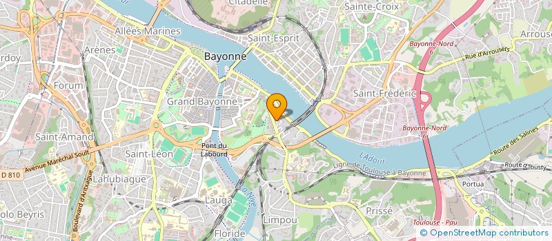 localisation de l'entreprise A.P.R.S. (AUDIT PROTECTION RISQUE SECURITE) à BAYONNE
