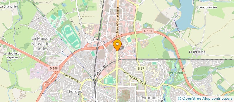 localisation de l'entreprise A.P.R.S. CUISINES à LA ROCHE-SUR-YON