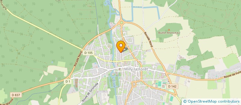 localisation de l'entreprise A.P RACING  MILLY-LA-FORET