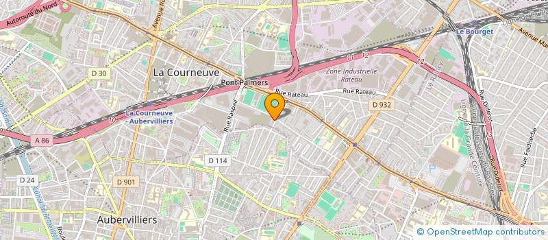 localisation de l'entreprise A.P. RENOV à LA COURNEUVE