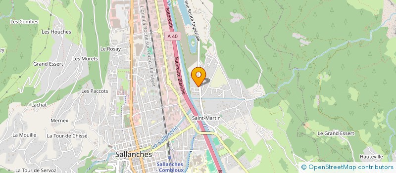 localisation de l'entreprise A.P.S.2000 à SALLANCHES