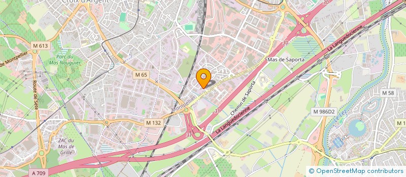 localisation de l'entreprise A P S à MONTPELLIER