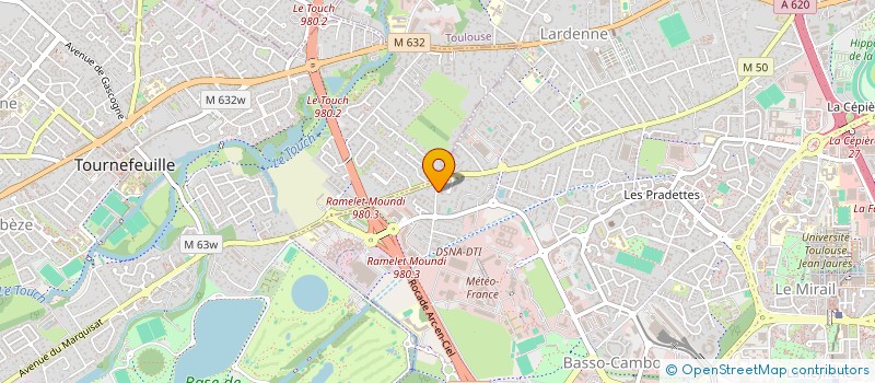 localisation de l'entreprise A.P.S (ACTIVITE PLATRERIE SERVICE) à TOULOUSE