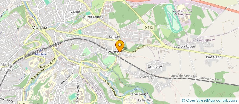 localisation de l'entreprise A.P.S.I à MORLAIX