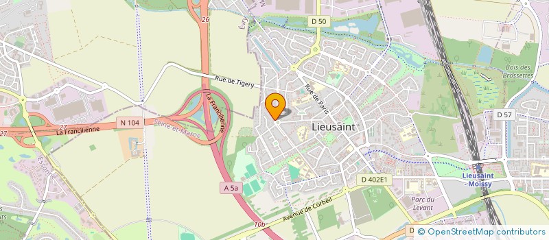 localisation de l'entreprise A.P.S.L à LIEUSAINT