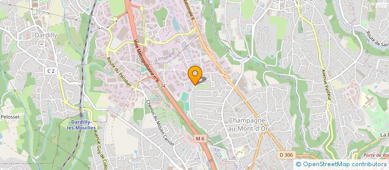 localisation de l'entreprise A.P.S MONTS D OR  CHAMPAGNE-AU-MONT-D'OR