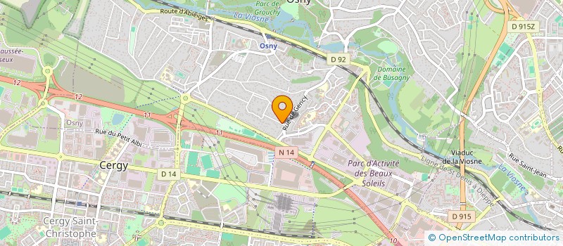 localisation de l'entreprise A.P.S. NETTOYAGE  OSNY