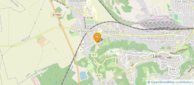 localisation de l'entreprise A.P SECURITE-GARDIENNAGE à LAON