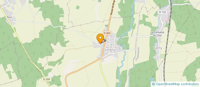 localisation de l'entreprise A P SERVICE AUTO  JUTIGNY