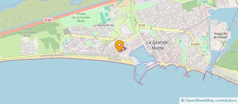 localisation de l'entreprise A.P.SERVICES à LA GRANDE-MOTTE