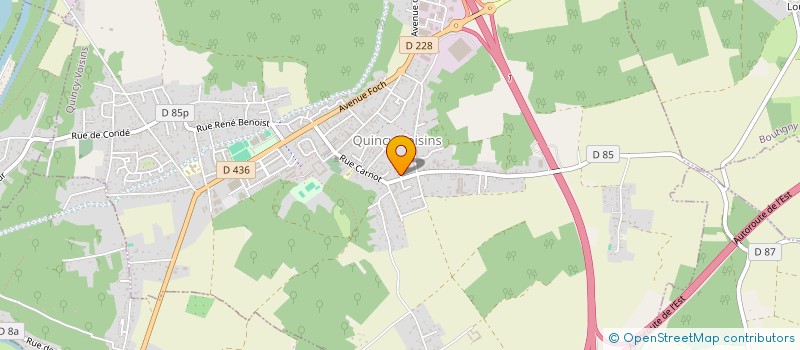 localisation de l'entreprise A.P.T. CHASLIN à QUINCY-VOISINS