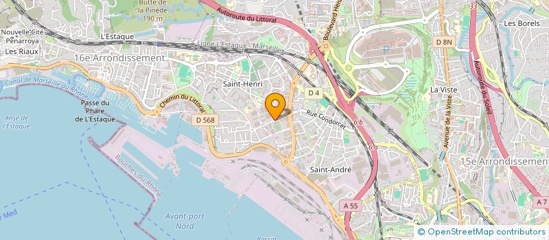 localisation de l'entreprise A.P. TRADING  MARSEILLE