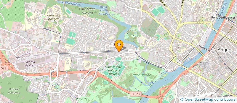 localisation de l'entreprise A PAS DE GEANT à ANGERS