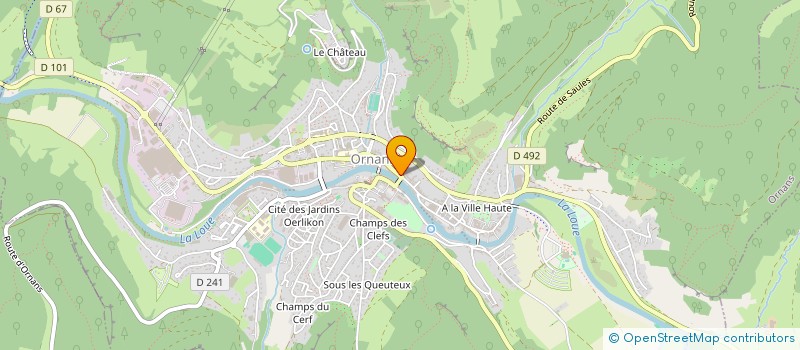 localisation de l'entreprise A PAS DE LOUE à ORNANS