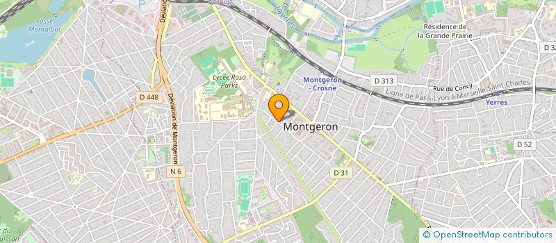 localisation de l'entreprise A PAS DE LOUP  MONTGERON