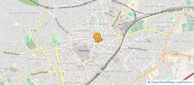 localisation de l'entreprise A.PERRY  NIMES