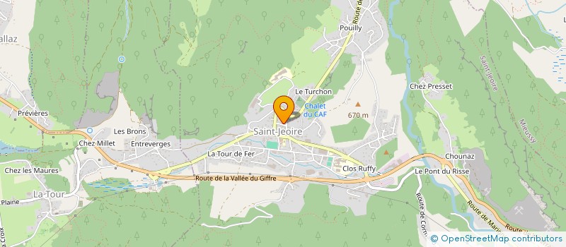 localisation de l'entreprise A PETITS PAS à SAINT-JEOIRE