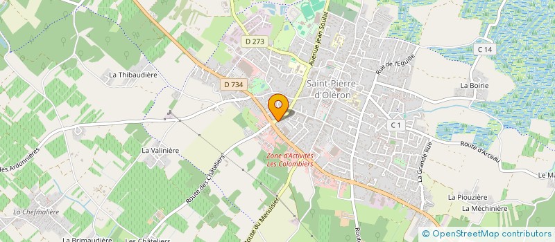 localisation de l'entreprise A PETITS PAS à SAINT-PIERRE-D'OLERON