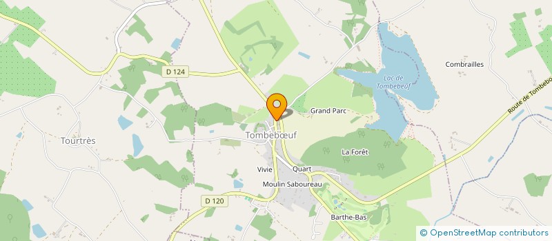 localisation de l'entreprise A PETITS PAS 47380  TOMBEBUF