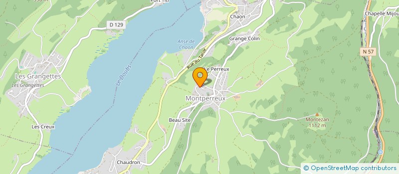 localisation de l'entreprise A PETITS PAS à MONTPERREUX