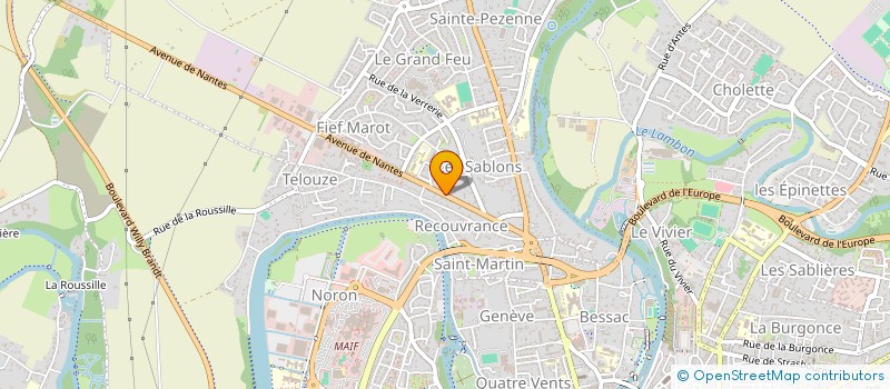 localisation de l'entreprise A PETITS PAS à NIORT