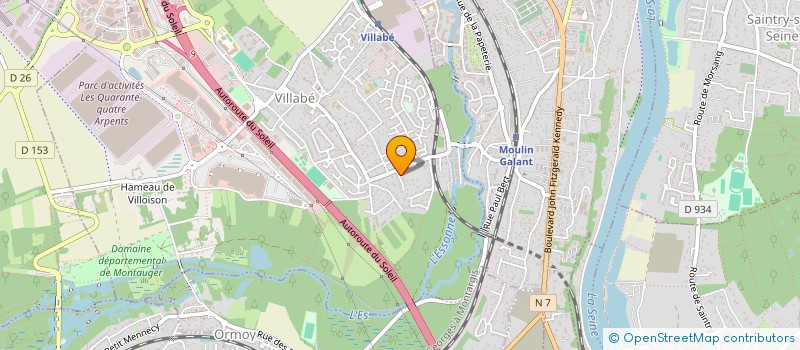 localisation de l'entreprise A PETITS PAS DE LOUP  VILLABE