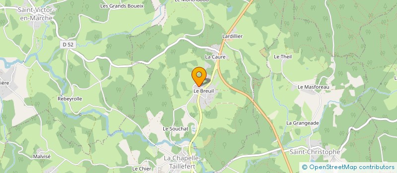 localisation de l'entreprise A'PIC à LA CHAPELLE-TAILLEFERT