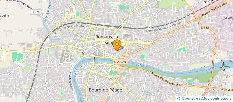 localisation de l'entreprise A PINCES ET A VELO  ROMANS-SUR-ISERE