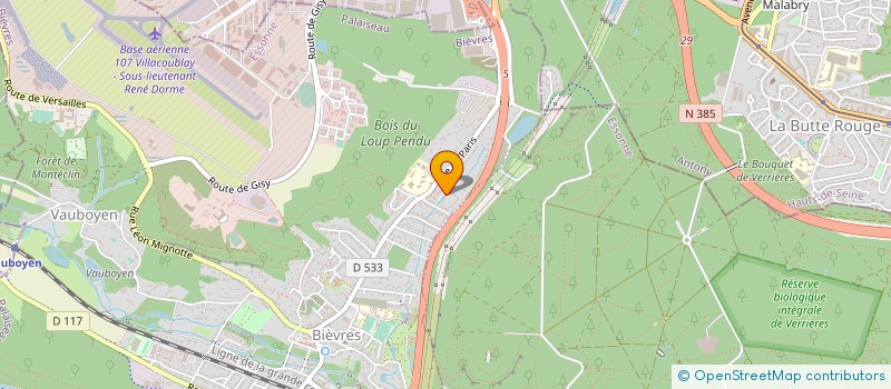 localisation de l'entreprise A PLB PEINTURE  BIEVRES