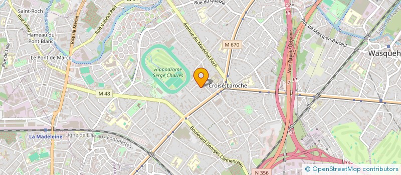 localisation de l'entreprise A PLEIN TALENTS à MARCQ-EN-BARŒUL