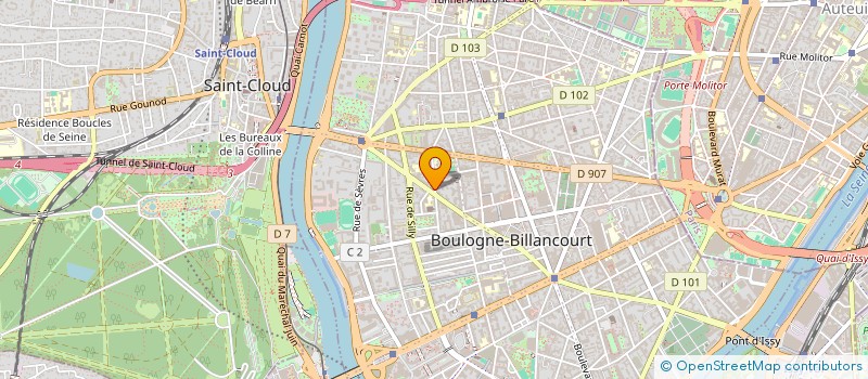 localisation de l'entreprise A PLUS AXO à BOULOGNE-BILLANCOURT