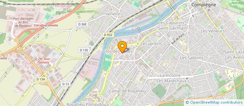 localisation de l'entreprise A PLUS B  COMPIEGNE