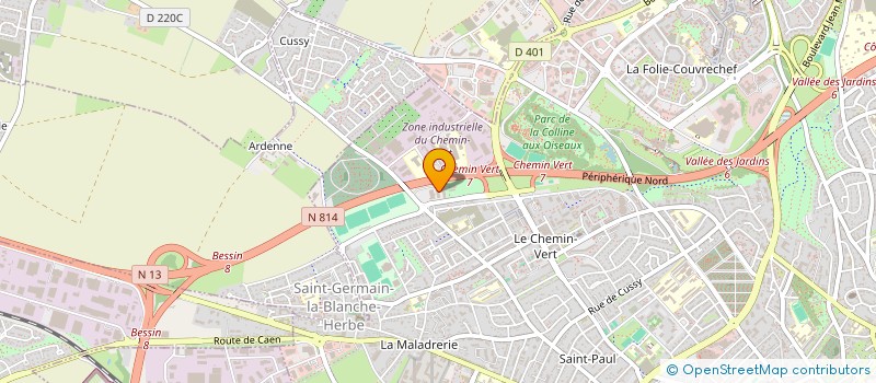 localisation de l'entreprise A PLUS ELEC  CARPIQUET