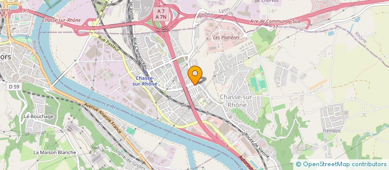 localisation de l'entreprise A PLUS ISOLATION CONFORT à CHASSE-SUR-RHONE