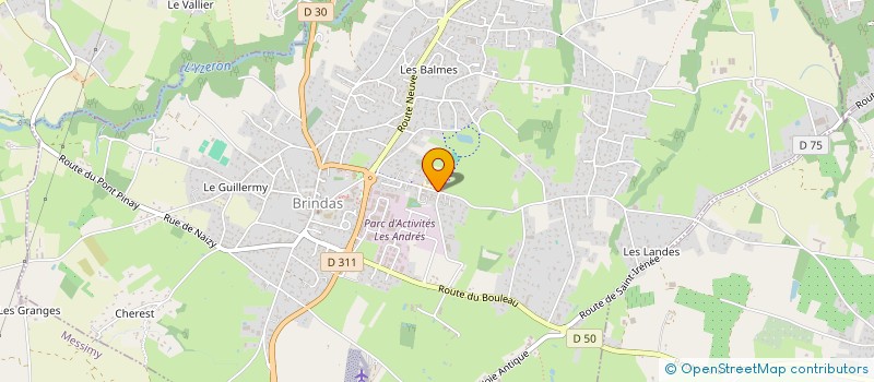 localisation de l'entreprise A PORTEE DE MAIN FERMETURES à BRINDAS