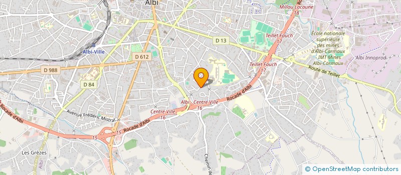 localisation de l'entreprise A POSITIF à ALBI