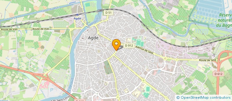 localisation de l'entreprise A. POULAUD à AGDE