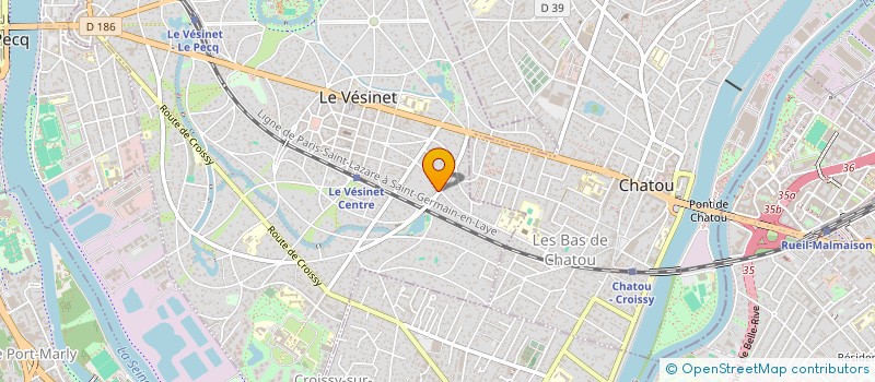 localisation de l'entreprise A PRO BAT à LE VESINET