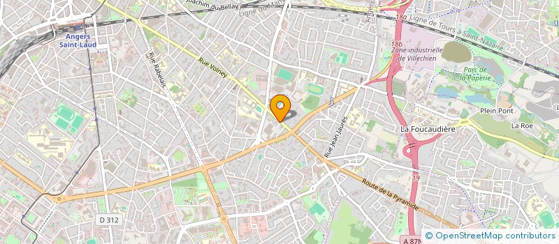 localisation de l'entreprise A'PRO FRIGO à ANGERS