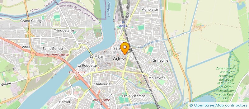 localisation de l'entreprise A-PRO-SUD à ARLES