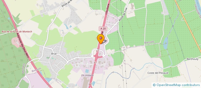 localisation de l'entreprise A'PROCLIM  BRESSOLS