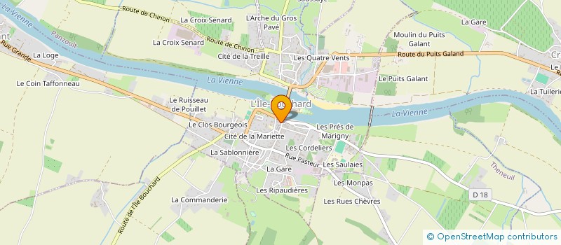 localisation de l'entreprise A PROPOS DE FLEURS  L'ILE-BOUCHARD