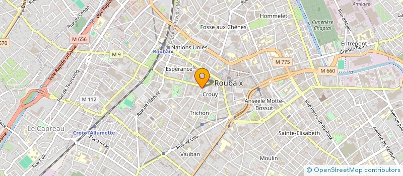 localisation de l'entreprise A PROPOS DE LIEU à ROUBAIX