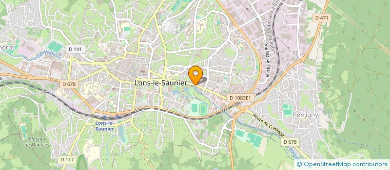 localisation de l'entreprise A. PROST 2008  LONS-LE-SAUNIER