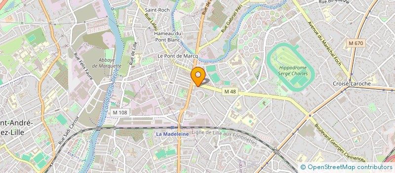 localisation de l'entreprise A+PROTECTION à MARCQ-EN-BARŒUL