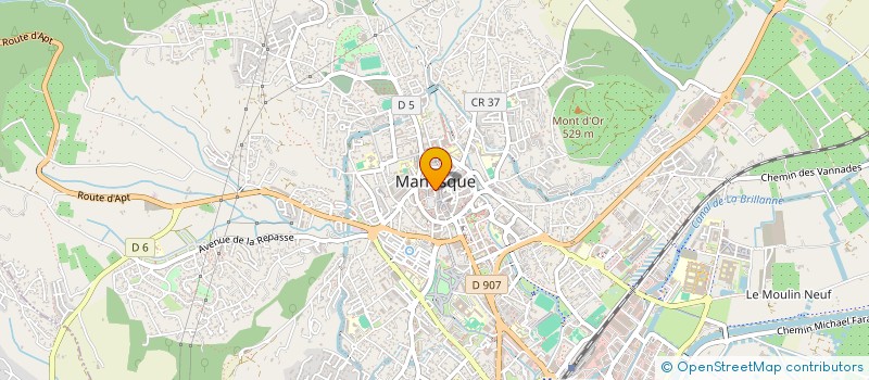 localisation de l'entreprise A PUISSANCE 3 à MANOSQUE