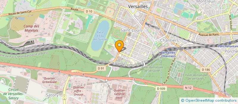 localisation de l'entreprise A PUISSANCE 3 à VERSAILLES