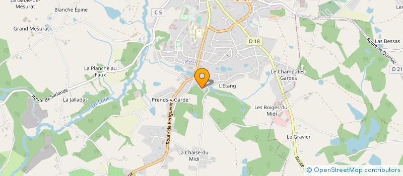 localisation de l'entreprise A.PYDO à SAINT-YRIEIX-LA-PERCHE