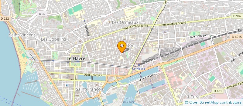 localisation de l'entreprise A.Q.SYSTEME à LE HAVRE