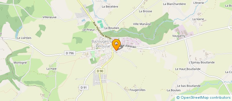 localisation de l'entreprise A.QU.A 35  BAZOUGES-LA-PEROUSE